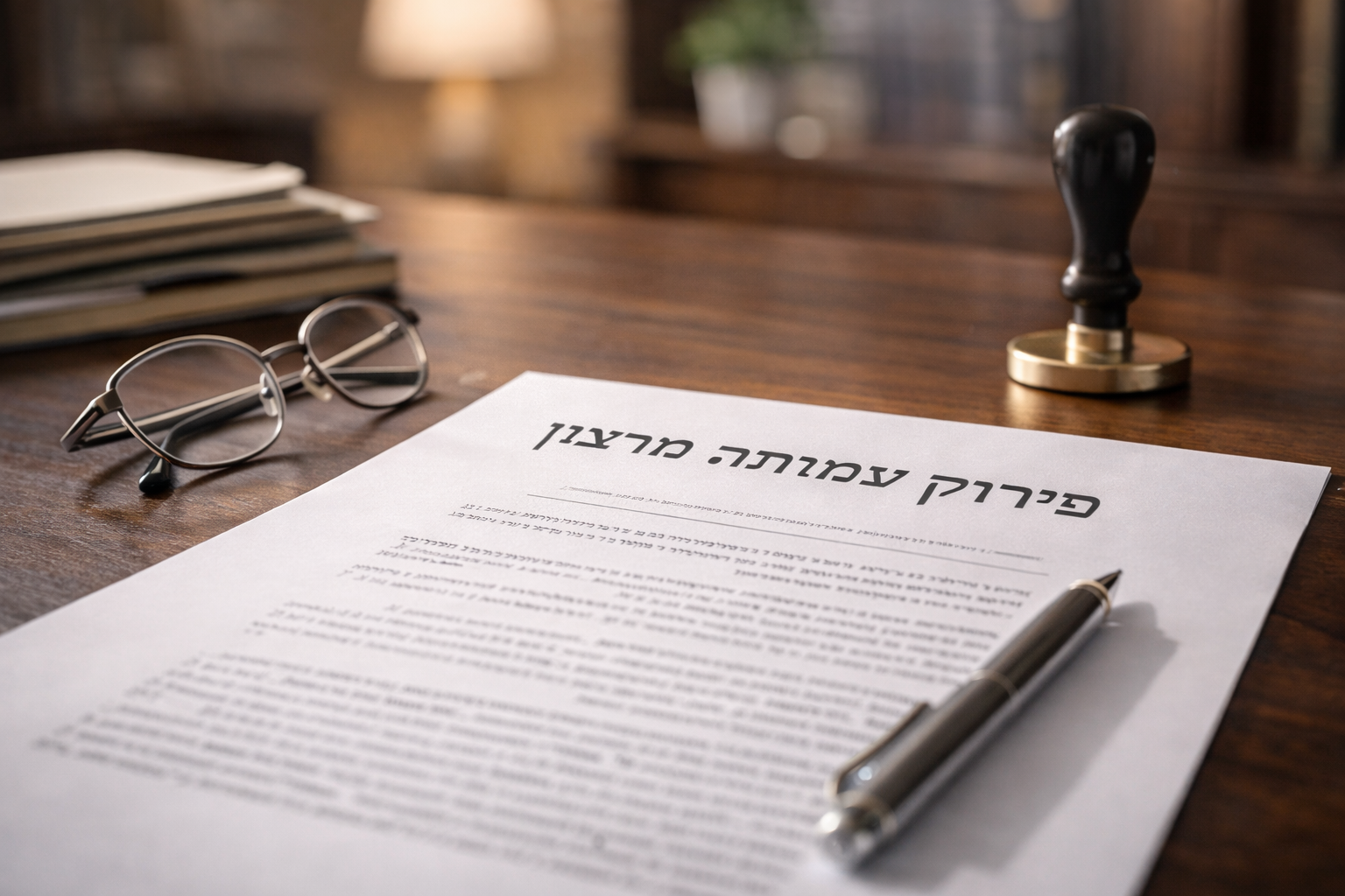 הסכם פירוק עמותה מרצון