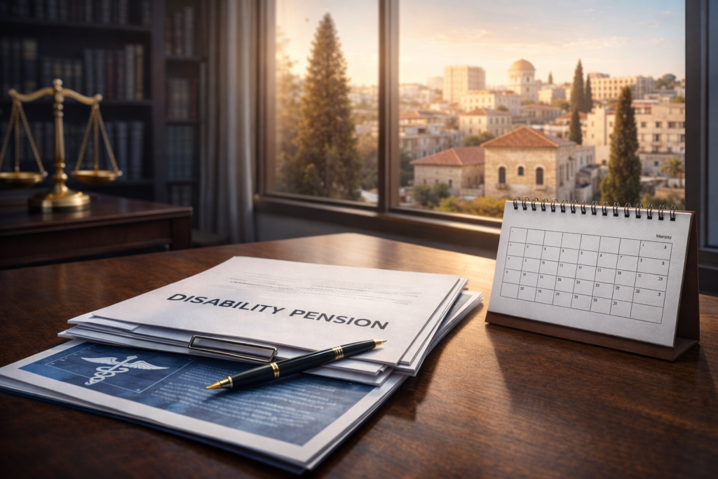 סיוע משפטי בקבלת פנסיית נכות מביטוח לאומי