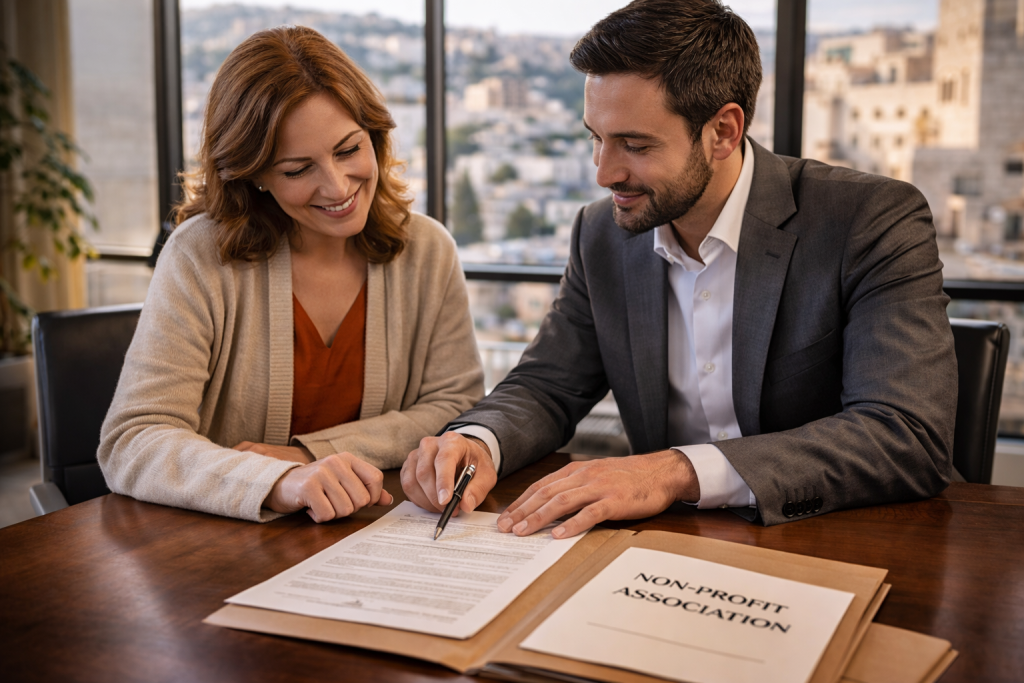 עורך דין עמותות ומלכרים בירושלים
